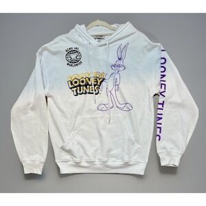 Looney Tunes Acme Inc Worldwide Bugs Bunny That's All Folks Hoodie Men's Small